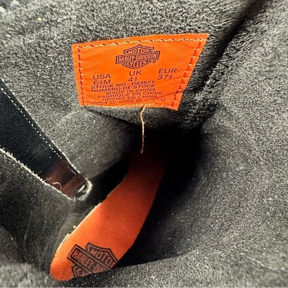 Harley-Davidson Women's Johanna D83571 Black Biker Boots - Size 6.5M - Picture 8 of 8